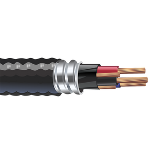 8/3 Teck 90 Bare Copper Aluminum Interlocked Armored Cable With Ground 1KV