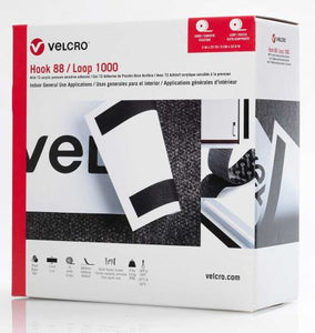 75 FT Hook/Loop Roll with Adhesive - 1.5 in 1 Box VELCRO 259705