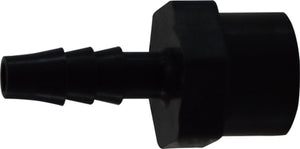 3/8 X 1/4 Hose Barb X FIP Black Polyethylene Adapter 33058B