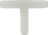 1/2 White Nylon Hose Barb Tee 33433W