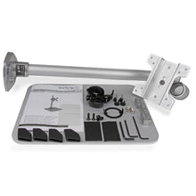 Single Monitor Stand Adjustable Steel Silver