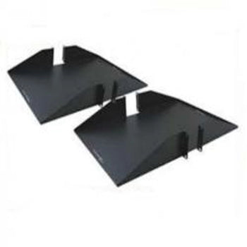 25 Inch Deep Solid Bottom Shelf Rack Double Sided 2U (2-Pack)