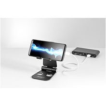 Adjustable Multi Angle Ergonomic Cell Phone Stand for Desk Portable Black