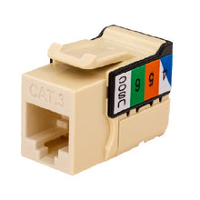 CAT3 Keystone Modular With Voice Grade Jack RJ11 90° 6×6  (Pack of 25)