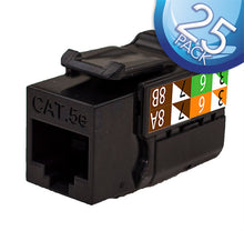 CAT5E Keystone Jack With Data Grade RJ45 8×8 (Pack of 25)