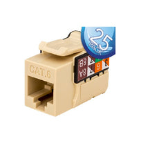 CAT6 Keystone Jack With Data Grade RJ45 8×8 (Pack of 25)