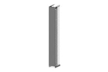 7"H x 6"W Solid Two Rear Panel for Evolution Vertical Cable Manager Black Chatsworth 35501-752