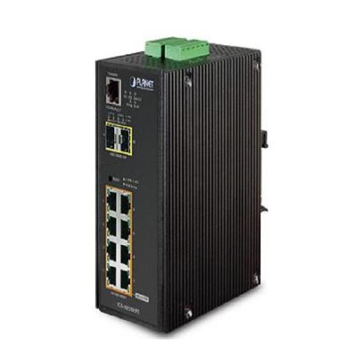 Planet IGS-10020PT Manageable 8-Port POE + 2-Port Gigabit SFP Industrial Switch