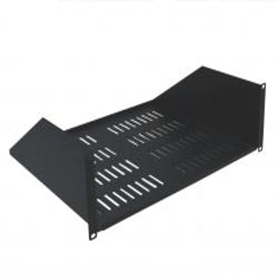 15 Inch Deep Vented Bottom Shelf Rack Single Sided 3U (1-Pack)