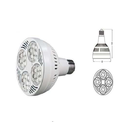 High-output Led Par Lamps E26 35W 30K 100-277V 45D UL Listed