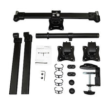 Desk Mount Triple Monitor Arm Ergonomic VESA 3 Monitor Mount up to 27 Articulating & Height Adjustable Pole Mount