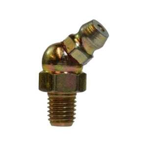 1/4"-28 NPTF Tapered Thread Long 45-Degree Ball Check Grease Fitting 36148