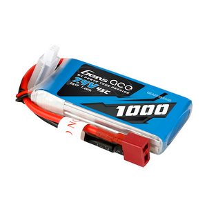 Gens Ace 1000mAh 2S1P 7.4V 45C Lipo Battery Pack With Deans Plug