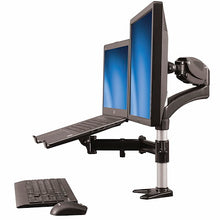 Desk Mount Monitor Arm with Laptop Stand Full Motion
