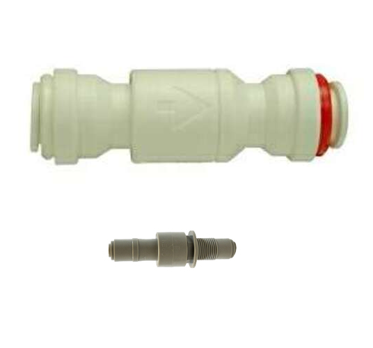 Check Valve and Push In Stop Valve