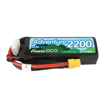 Gens Ace Adventure 2200mAh 3S1P 11.1V 60C Lipo Battery Pack With XT60 Plug For RC Crawler