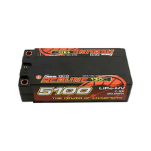 Gens Ace Redline Series 5100mAh 2S2P 7.6V 130C HardCase HV Shorty Lipo Battery