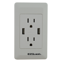 Plug n' Charge North American Style Wall Socket 2 USB Ports/2 US Outlets X73692