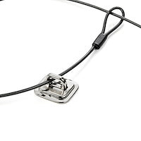 Laptop Cable Lock Anchor Zinc Alloy Deskmount Cable Anchor Silver