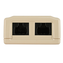 2-Port Surface Mount Box With CAT6 Jack (Pack of 50)