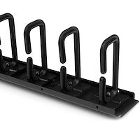 20U 2.8ft Vertical Cable Organizer with D-Ring Hooks