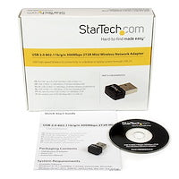 USB 2.0 300 Mbps Mini Wireless-N Network Adapter with 802.11n 2T2R WiFi Adapter Antenna