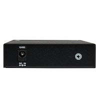 Gigabit Ethernet connection up to 550 m / 1804 ft over Multi Mode SC fiber and Media Converter
