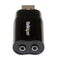USB Stereo Audio Adapter External Sound Card Add Headphone and MIC Audio