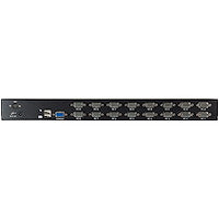 1U 16 Port Rackmount USB KVM Switch Kit with OSD and Cables and Accessories