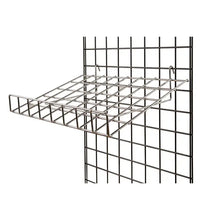 1/4" Wire Slant Shelf With Front Lip For Grid Panel Econoco GWS/91