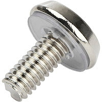 Nickel Plated 12-24 Server Rack Screws Steel Construction (Pack of 50)