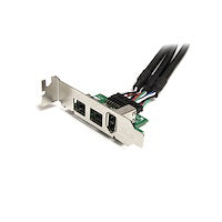 3 Port 2b 1a 1394 Mini PCI Express FireWire Card Adapter Low Profile Green