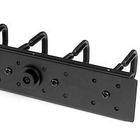 40U Vertical Cable Organizer with D-Ring Hooks Steel (6FT)