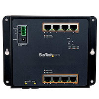 30W Industrial 8 Port Gigabit PoE+ Switch w/2 SFP MSA Slots IP-30/-40 C to 75 C Layer/L2 Switch Hardened GbE Managed