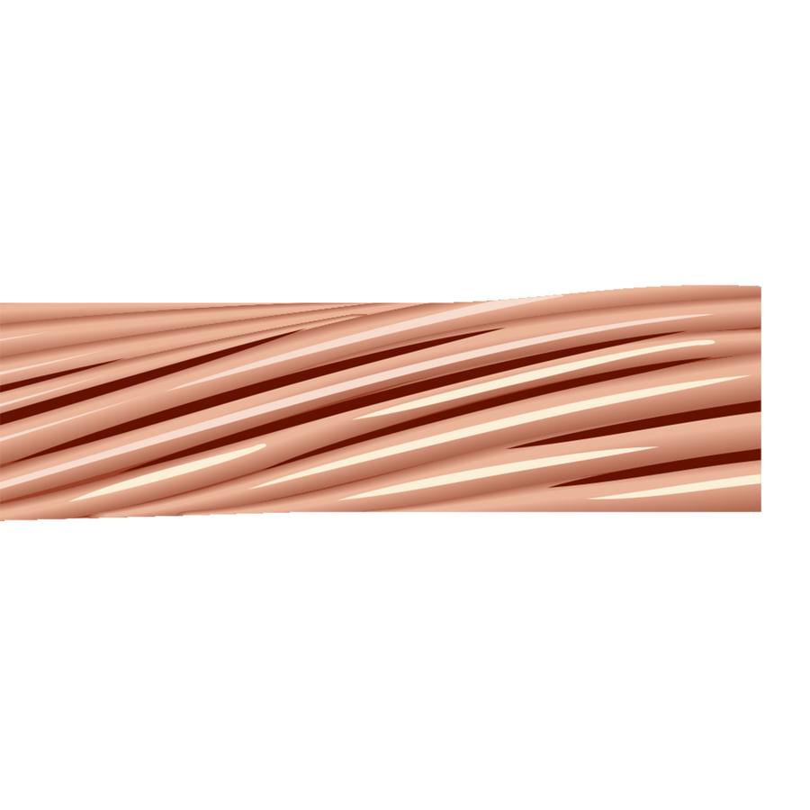 8 AWG 7 Stranded Bare Copper Conductor Soft Drawn Wire