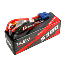 Gens Ace 5300mAh 4S1P 14.8V 60C HardCase Lipo Battery 14# With EC5 Plug