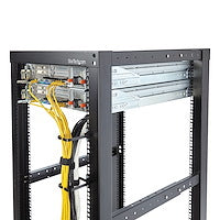 1U Vertical Server Rack 2.2x3.9" Cable Management D-Ring Hook Vertical