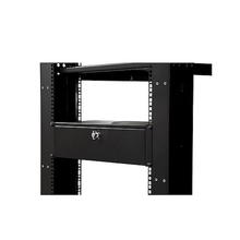 3U 9" Deep Rackmount Locking Storage Drawer Steel Black