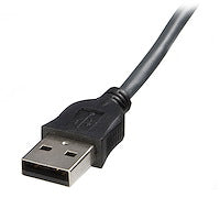 6 ft Ultra-Thin USB Using a Single Thin VGA 2" 1 KVM Cable Mini-Coax Wire
