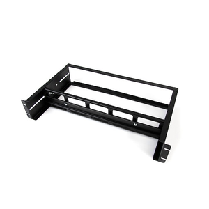 2U Adjustable Rackmount DIN Rail Kit Steel Fits All Standard 19" Racks With Top Hat/Mini/G Rails
