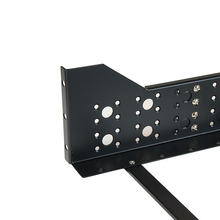 3U 19" Fixed Adjustable Depth Universal Server Rack Rails Steel Black