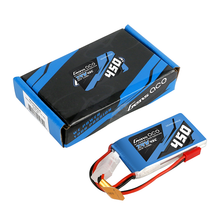 Gens Ace 450mAh 2S1P 7.4V 45C  Lipo Battery Pack With JST-SYP Plug