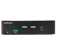 2 Port DisplayPort KVM Switch 4K 60Hz Single Display Dual Port UHD DP 1.2 USB KVM Switch with Integrated