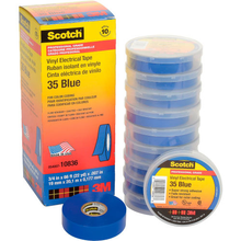 3/4" X 66' 3mƒ?› Scotch?? Vinyl Electrical Color Coding Tape (pack of 10)