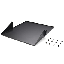 2U 19" 2-Post Network Rack Shelf Mount 20" Deep Center Cantilever Tray Steel Holds Upto 75lb For AV/Data Equipment