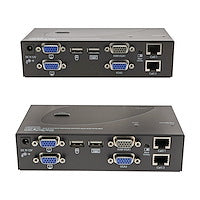 USB Dual VGA over Cat5 KVM Console Extender -650 ft / 200m Installed Locally