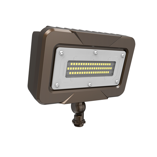 Aeralux JR Series 30-Watts 5000K CCT Black U-Bracket Mounting Method Outdoor Flood light