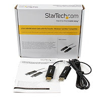 KM Switch Cable with File Transfer for Mac and PC USB 2.0