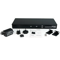 2 Port Quad Monitor Dual-Link DVI USB KVM Switch with Audio & Hub