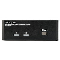 2 Port Dual DisplayPort USB KVM Switch with Audio & USB 2.0 Hub